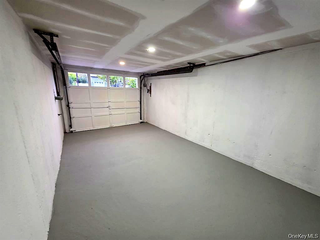 Finished and painted garage