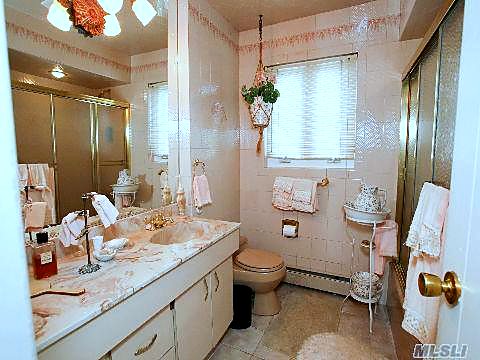 Original second-floor bathroom
